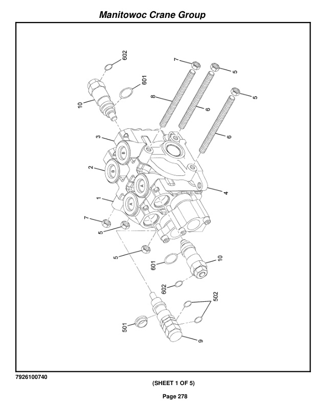 Grove RT650E Crane Parts Manual 225510 2006 2 Grove RT650E Crane Parts Manual 225510 2006-2