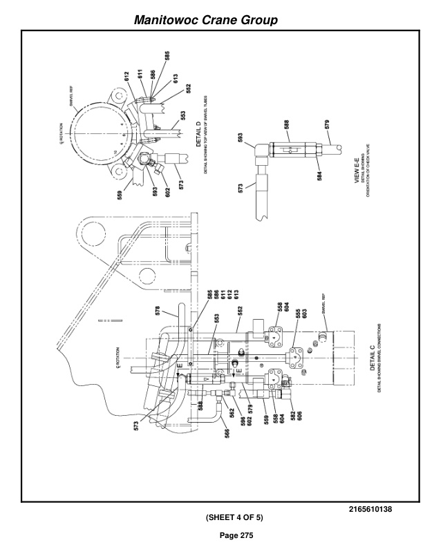 Grove RT650E Crane Parts Manual 225969 2006 2 Grove RT650E Crane Parts Manual 225969 2006-2