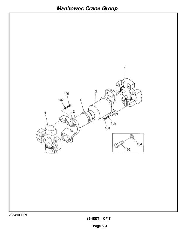 Grove RT650E Crane Parts Manual 226302 2007 3 Grove RT650E Crane Parts Manual 226302 2007-3