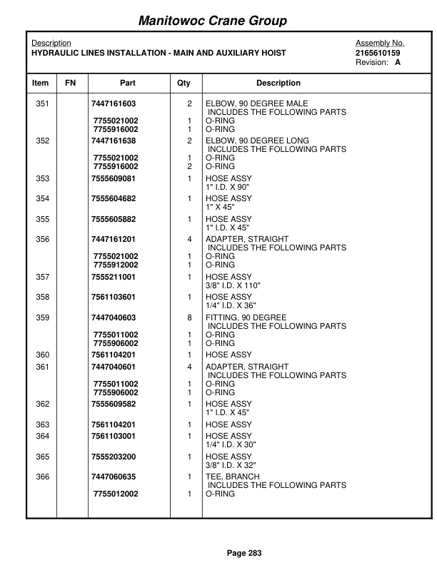 Grove RT650E Crane Parts Manual 226728 2007 2 Grove RT650E Crane Parts Manual 226728 2007-2