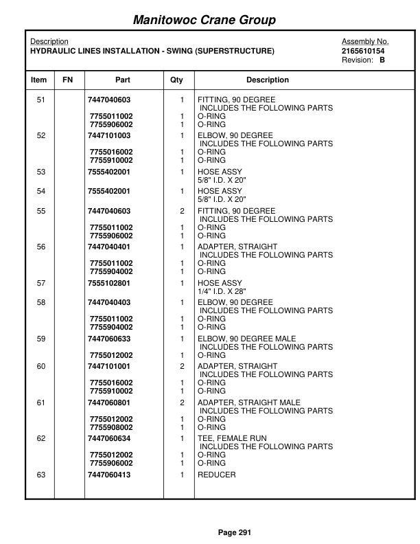 Grove RT650E Crane Parts Manual 227415 2007 2 Grove RT650E Crane Parts Manual 227415 2007-2