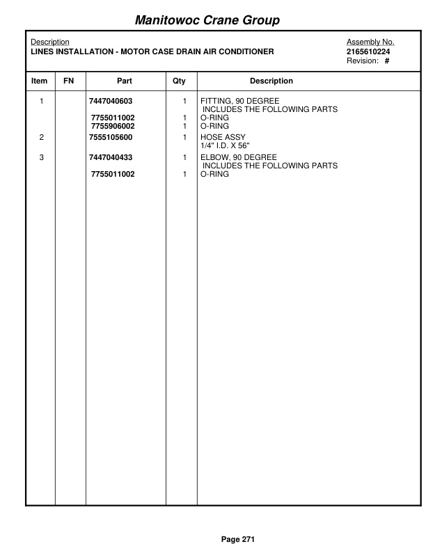 Grove RT650E Crane Parts Manual 228022 2007 2 Grove RT650E Crane Parts Manual 228022 2007-2