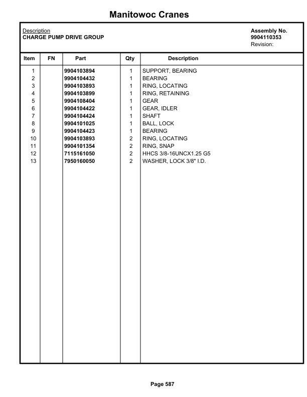 Grove RT650E Crane Parts Manual 229301 2019 3 Grove RT650E Crane Parts Manual 229301 2019-3