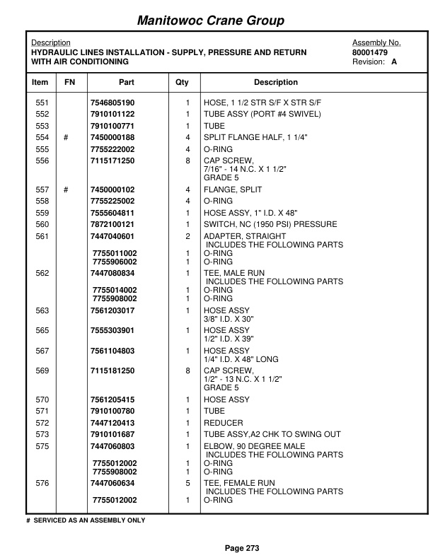 Grove RT650E Crane Parts Manual 229435 2008 2 Grove RT650E Crane Parts Manual 229435 2008-2