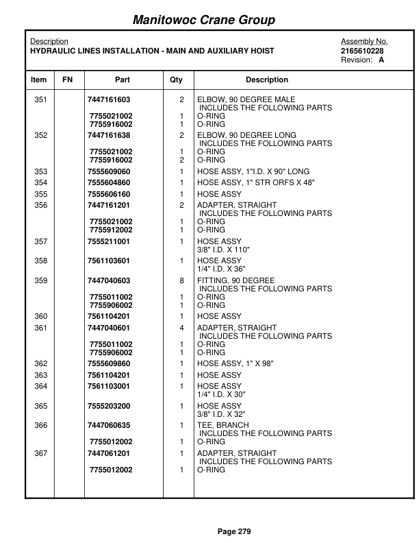 Grove RT650E Crane Parts Manual 229633 2008 2 Grove RT650E Crane Parts Manual 229633 2008-2