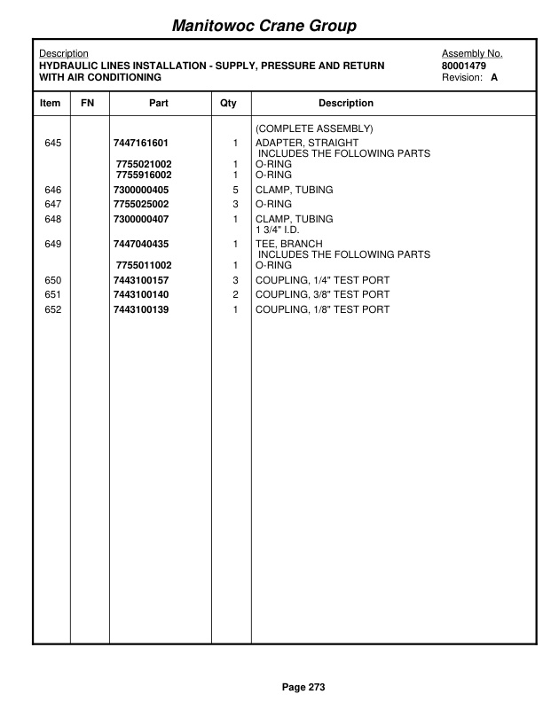 Grove RT650E Crane Parts Manual 229636 2008 2 Grove RT650E Crane Parts Manual 229636 2008-2