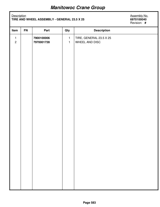 Grove RT650E Crane Parts Manual 230142 2008 3 Grove RT650E Crane Parts Manual 230142 2008-3