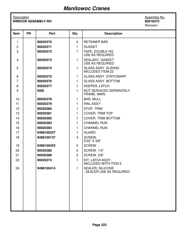 Grove RT650E Crane Parts Manual 233041 2015 2 Grove RT650E Crane Parts Manual 233041 2015-2