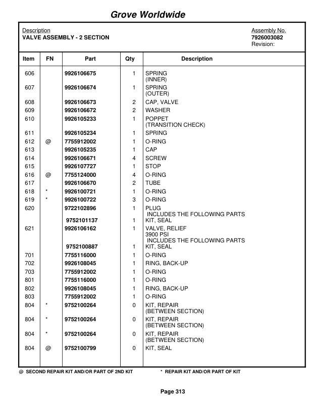 Grove RT730B Crane Parts Manual 76622 2003 2 Grove RT730B Crane Parts Manual 76622 2003-2