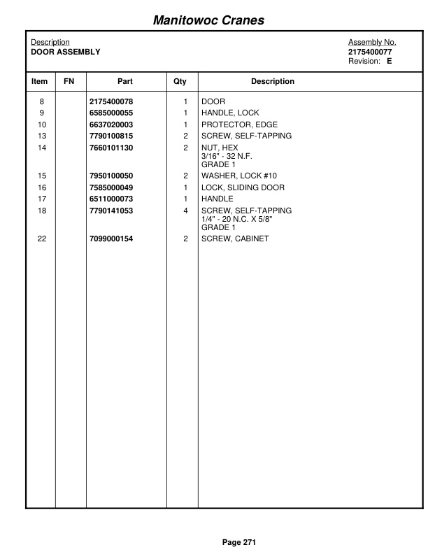 Grove RT740 Crane Parts Manual 49667 2010 2 Grove RT740 Crane Parts Manual 49667 2010-2