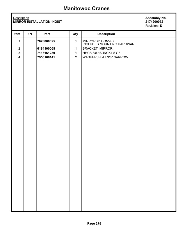 Grove RT740B Crane Parts Manual 76889 2021 2 Grove RT740B Crane Parts Manual 76889 2021-2