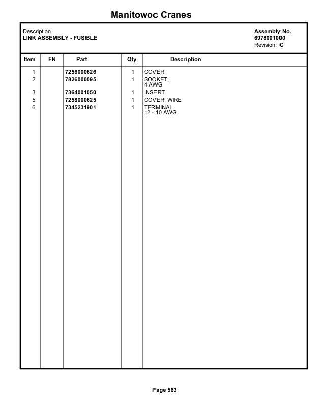 Grove RT740B Crane Parts Manual 76889 2021 3 Grove RT740B Crane Parts Manual 76889 2021-3