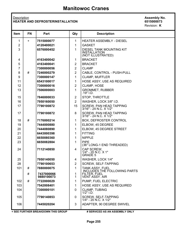 Grove RT745 Crane Parts Manual 68706 2021 2 Grove RT745 Crane Parts Manual 68706 2021-2