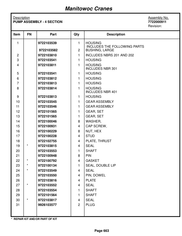 Grove RT750 Crane Parts Manual 221333 2014 3 Grove RT750 Crane Parts Manual 221333 2014-3