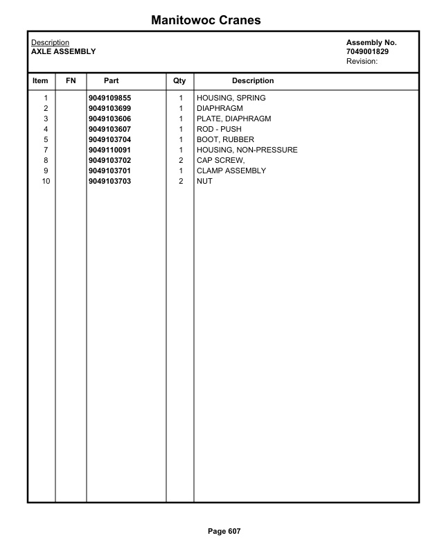 Grove RT750 Crane Parts Manual 86129 2021 3 Grove RT750 Crane Parts Manual 86129 2021-3