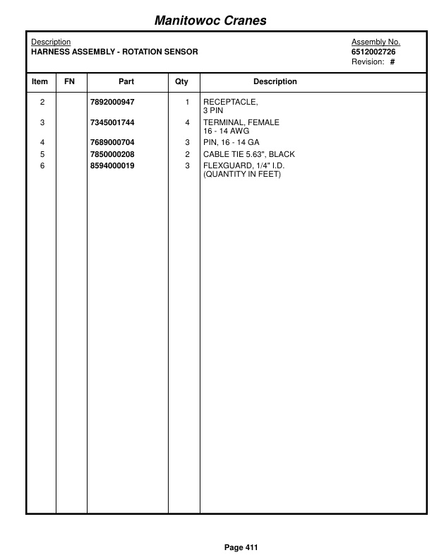 Grove RT750 Crane Parts Manual 87669 2016 2 Grove RT750 Crane Parts Manual 87669 2016-2