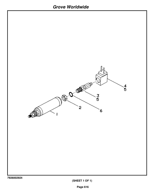 Grove RT750 Crane Parts Manual 87734 2003 2 Grove RT750 Crane Parts Manual 87734 2003-2