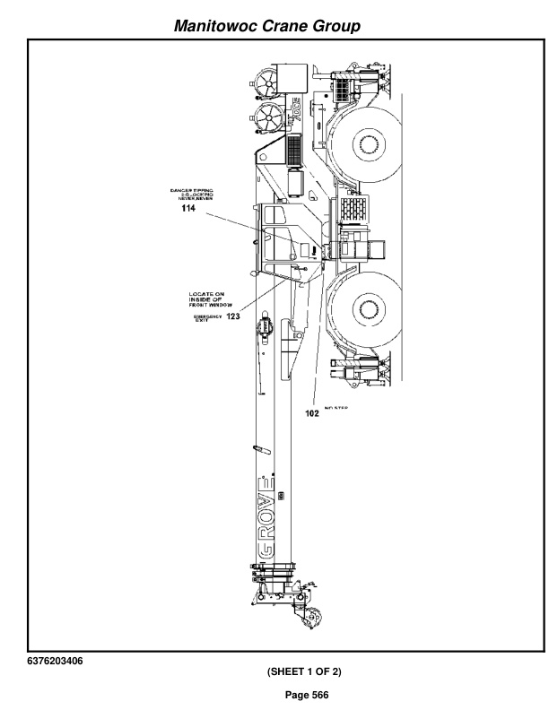 Grove RT750E Crane Parts Manual 225714 2006 3 Grove RT750E Crane Parts Manual 225714 2006-3