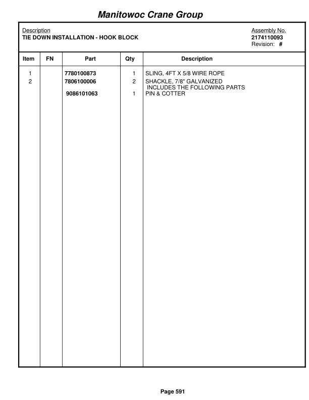 Grove RT750E Crane Parts Manual 226376 2007 3 Grove RT750E Crane Parts Manual 226376 2007-3