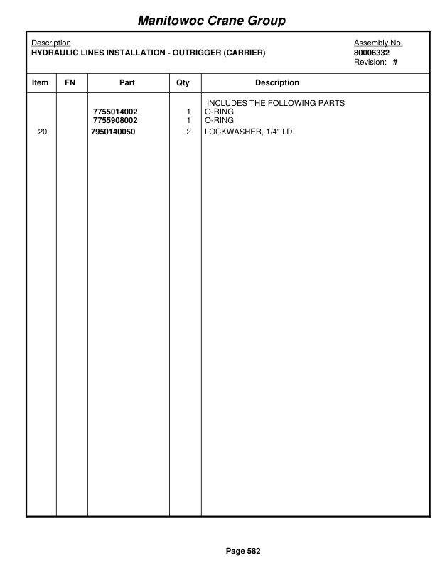 Grove RT750E Crane Parts Manual 229287 2008 3 Grove RT750E Crane Parts Manual 229287 2008-3