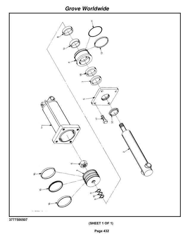 Grove RT75S Crane Parts Manual 32729 2004 3 Grove RT75S Crane Parts Manual 32729 2004-3
