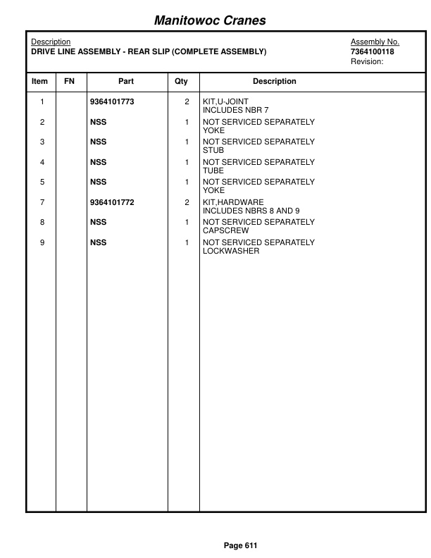 Grove RT760E Crane Parts Manual 224382 2015 3 Grove RT760E Crane Parts Manual 224382 2015-3