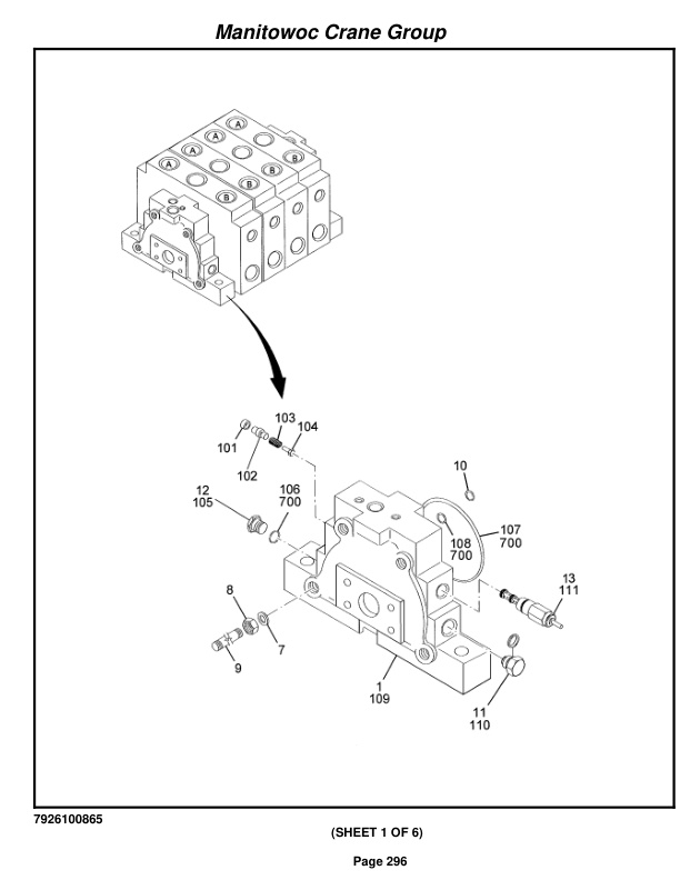 Grove RT760E Crane Parts Manual 225099 2006 2 Grove RT760E Crane Parts Manual 225099 2006-2