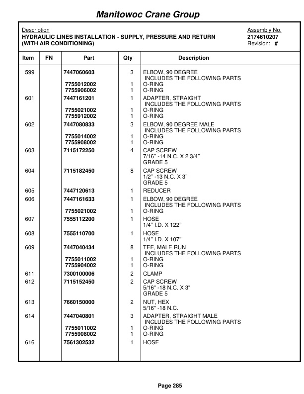 Grove RT760E Crane Parts Manual 225293 2006-2