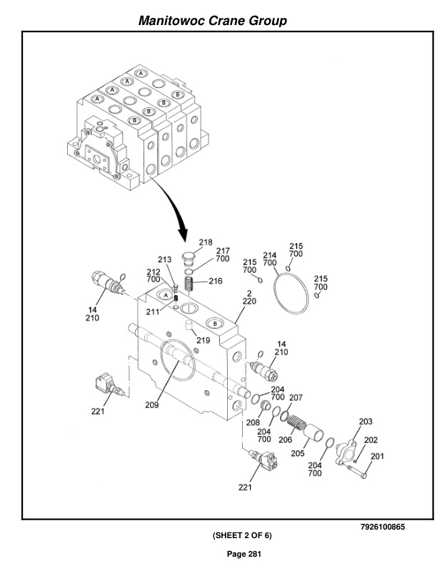 Grove RT760E Crane Parts Manual 225554 2006-2