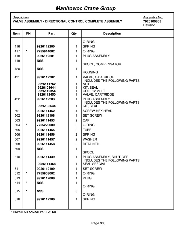 Grove RT760E Crane Parts Manual 225907 2006 2 Grove RT760E Crane Parts Manual 225907 2006-2