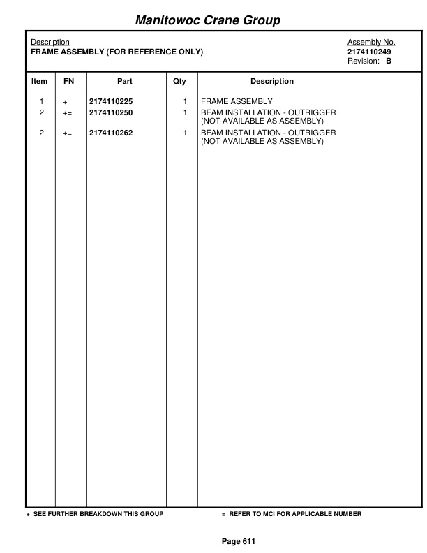 Grove RT760E Crane Parts Manual 226724 2008-3