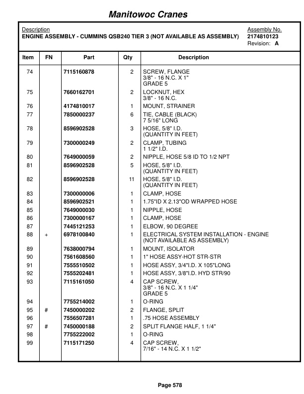 Grove RT760E Crane Parts Manual 227630 2017-3