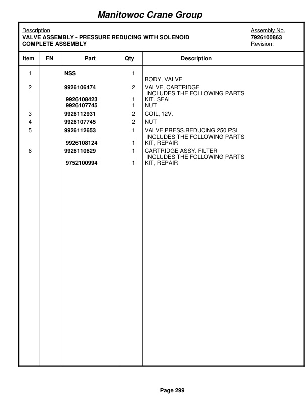 Grove RT760E Crane Parts Manual 227880 2007 2 Grove RT760E Crane Parts Manual 227880 2007-2