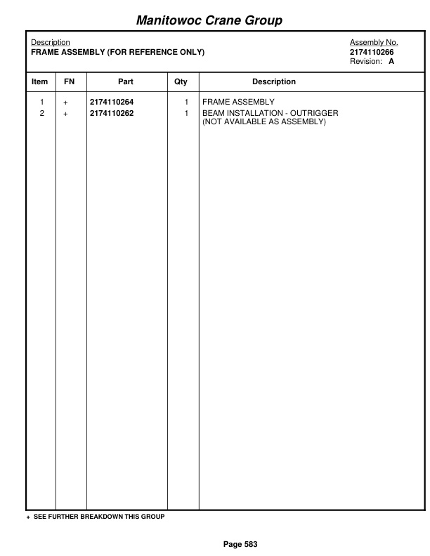 Grove RT760E Crane Parts Manual 228289 2008 3 Grove RT760E Crane Parts Manual 228289 2008-3