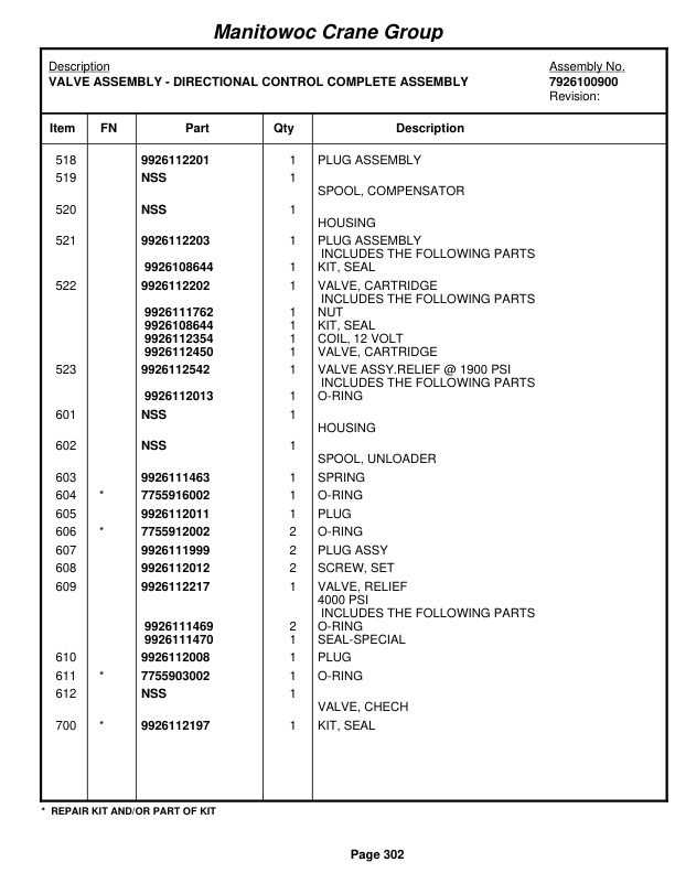 Grove RT760E Crane Parts Manual 228414 2007 2 Grove RT760E Crane Parts Manual 228414 2007-2