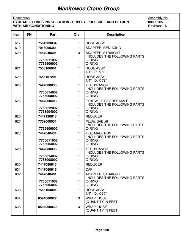 Grove RT760E Crane Parts Manual 228561 2008 2 Grove RT760E Crane Parts Manual 228561 2008-2