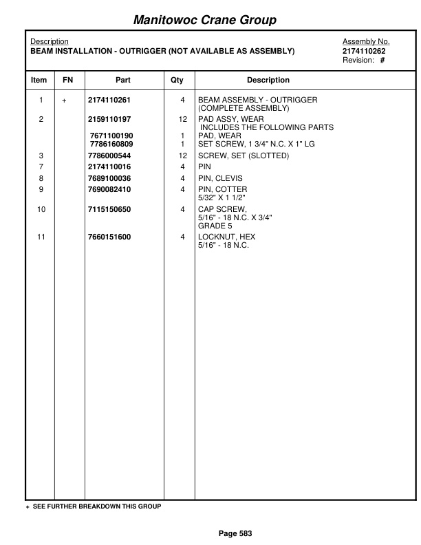 Grove RT760E Crane Parts Manual 228841 2008 3 Grove RT760E Crane Parts Manual 228841 2008-3