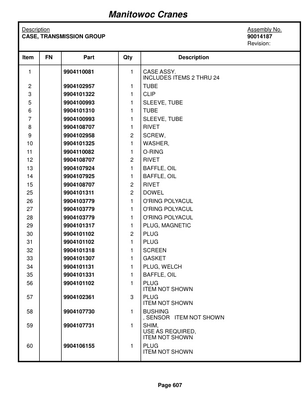 Grove RT760E Crane Parts Manual 229402 2017 3 Grove RT760E Crane Parts Manual 229402 2017-3