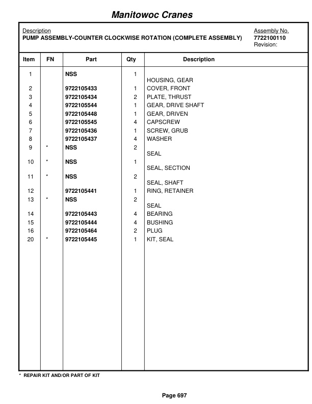 Grove RT760E Crane Parts Manual 229495 2011 3 Grove RT760E Crane Parts Manual 229495 2011-3