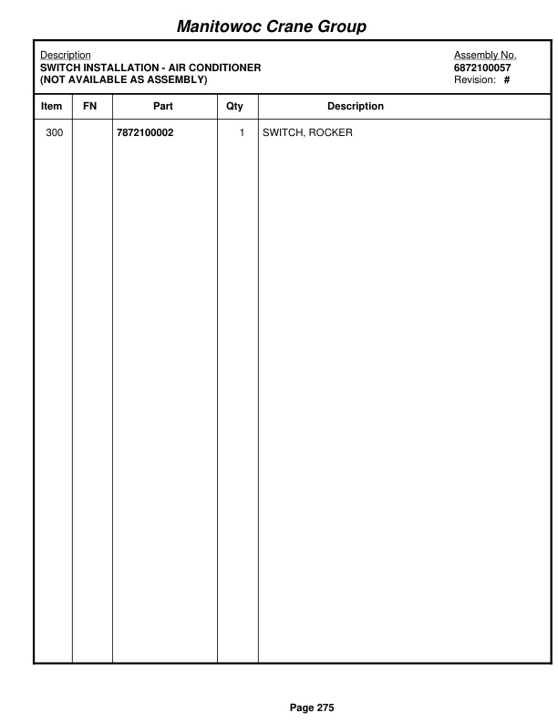 Grove RT760E Crane Parts Manual 229499 2008 2 Grove RT760E Crane Parts Manual 229499 2008-2