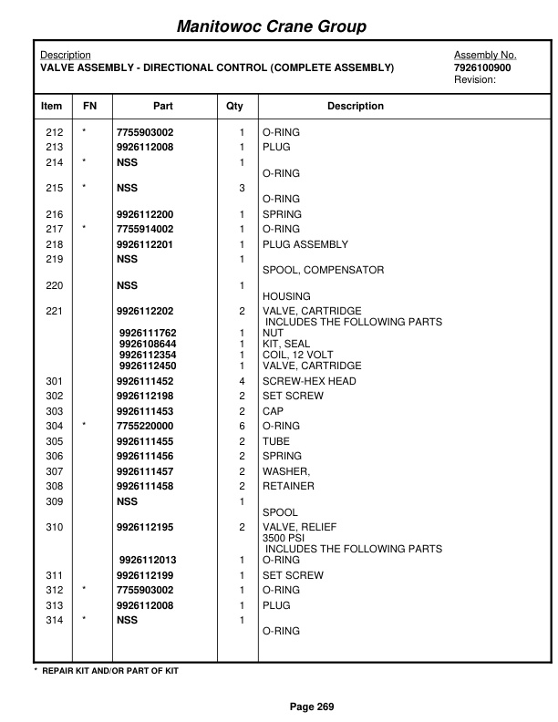 Grove RT760E Crane Parts Manual 229822 2009 2 Grove RT760E Crane Parts Manual 229822 2009-2