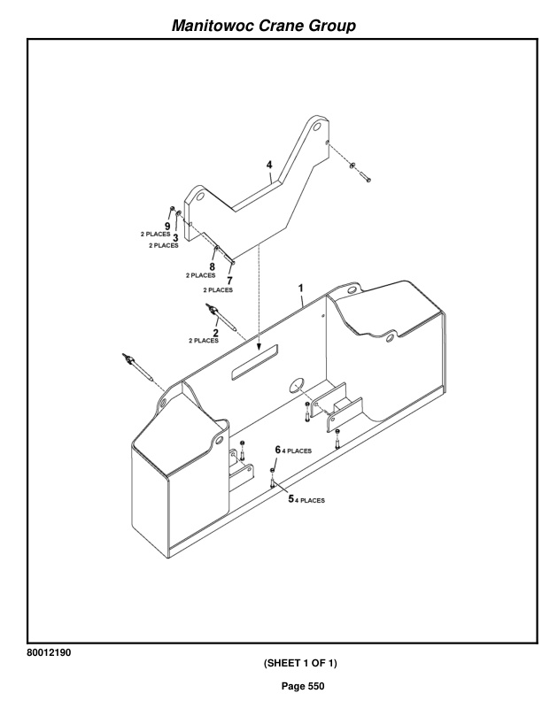 Grove RT760E Crane Parts Manual 229822 2009 3 Grove RT760E Crane Parts Manual 229822 2009-3