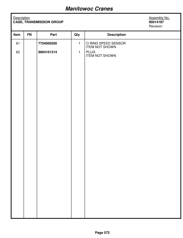 Grove RT760E Crane Parts Manual 230135 2017 3 Grove RT760E Crane Parts Manual 230135 2017-3
