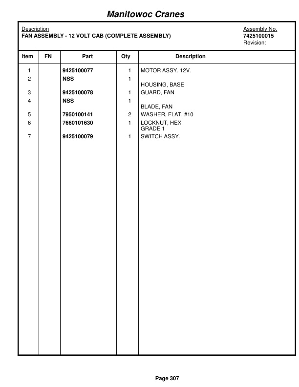 Grove RT760E Crane Parts Manual 231319 2013-2