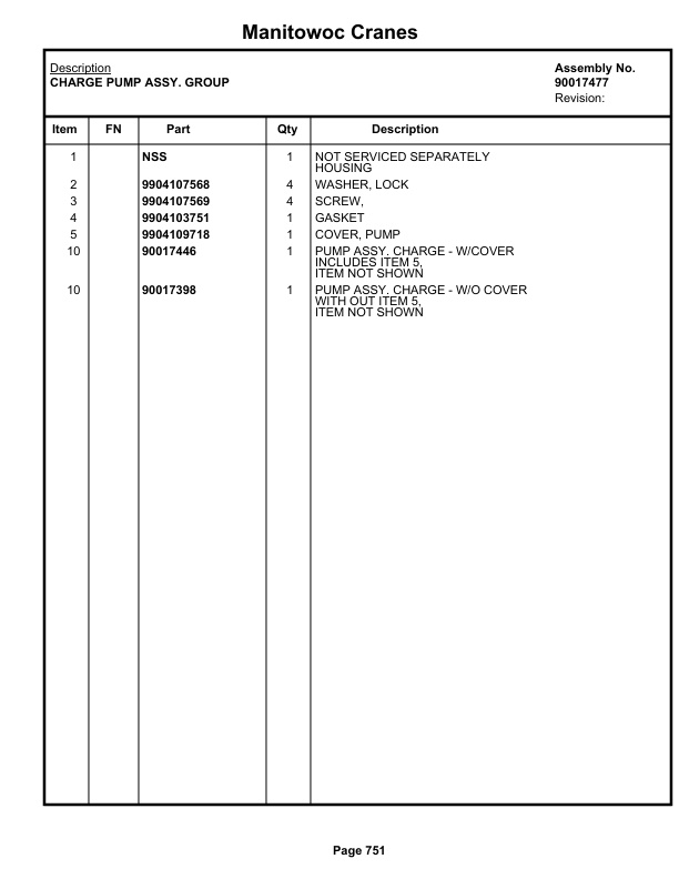 Grove RT765E-2 4 SECT Crane Parts Manual 236415 2019 3 Grove RT765E-2 4 SECT Crane Parts Manual 236415 2019-3