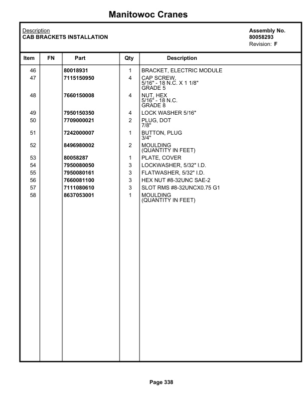 Grove RT765E-2 4 SECT Crane Parts Manual 236717 2019 2 Grove RT765E-2 4 SECT Crane Parts Manual 236717 2019-2