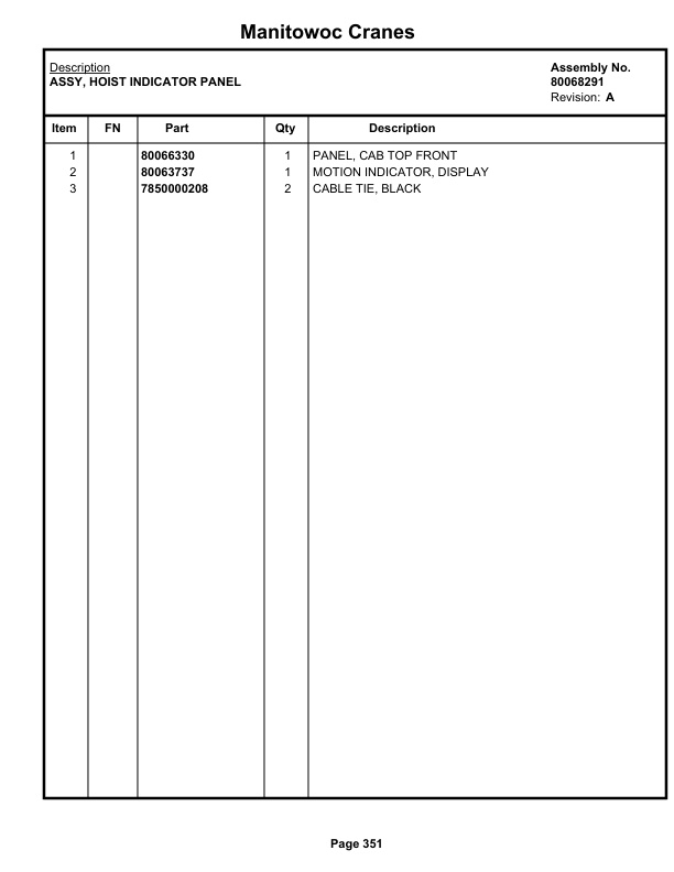 Grove RT765E-2 4 SECT Crane Parts Manual 237058 2021 2 Grove RT765E-2 4 SECT Crane Parts Manual 237058 2021-2