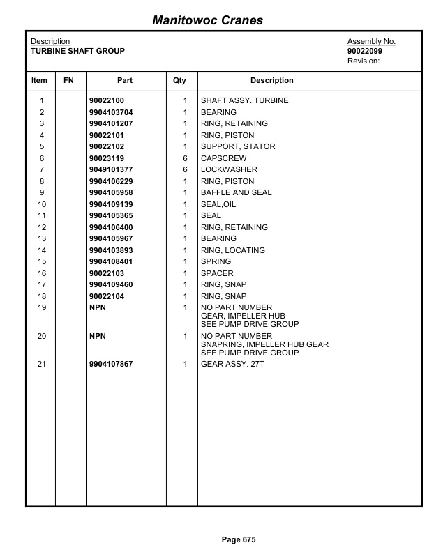 Grove RT765E-2 Crane Parts Manual 233192 2012 3 Grove RT765E-2 Crane Parts Manual 233192 2012-3