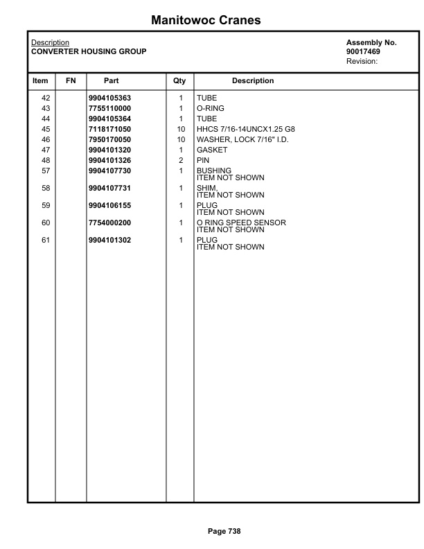 Grove RT765E-2 Crane Parts Manual 237326 2021-3