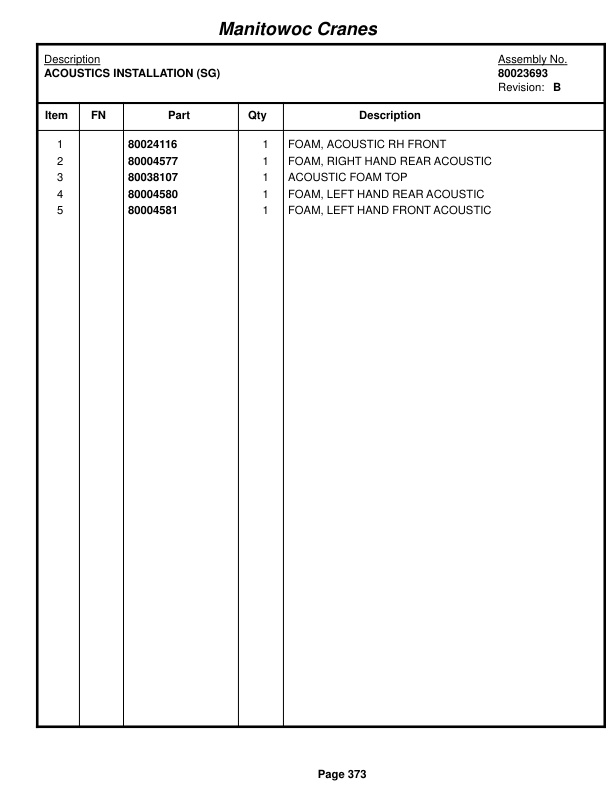 Grove RT770E Crane Parts Manual 234882 2014 2 Grove RT770E Crane Parts Manual 234882 2014-2